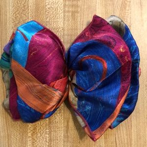 Vintage Colorful Hair Bow Barrette